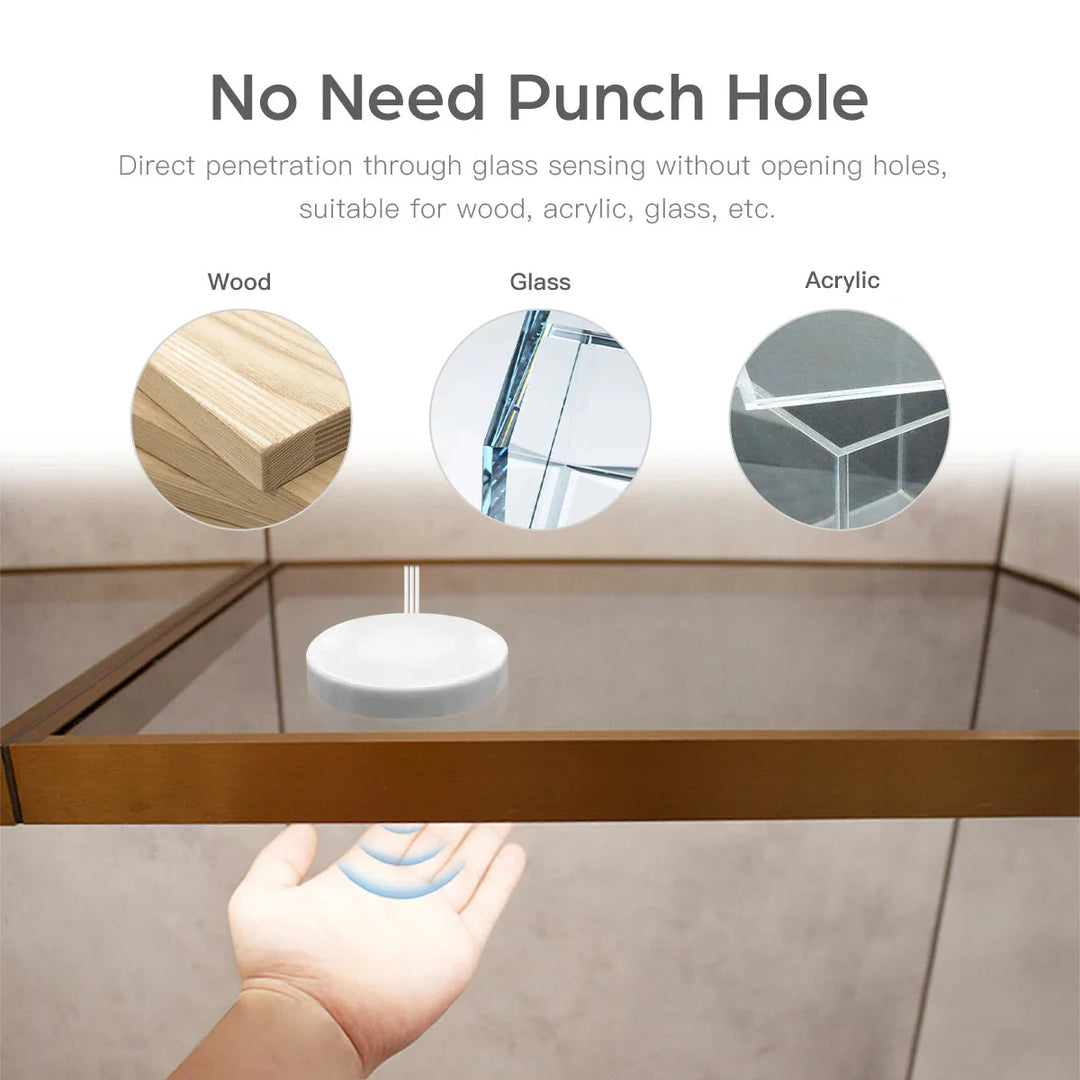 Motion Touch Sensor LED Lights Wireless Light Penetrable Wood Aluminum Bar | Bowlift