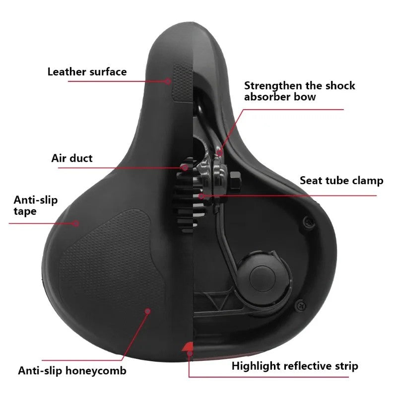 BowLift | MOVARA – Ergonomic Bike Seat with Ventilation Channels for Cool Rides