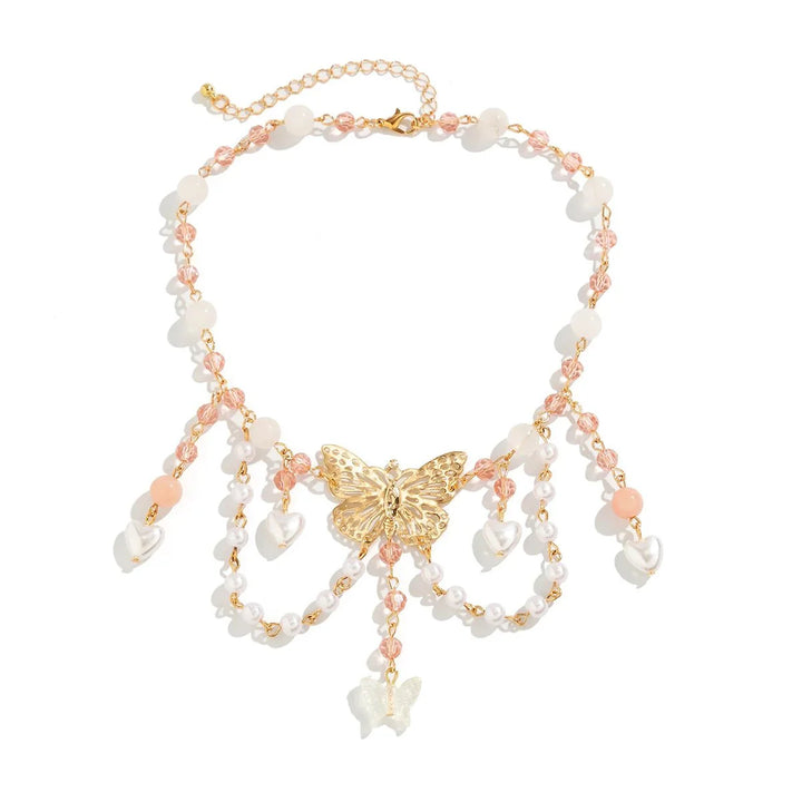 BowLift | Multi Layered Butterfly Heart Choker Necklace