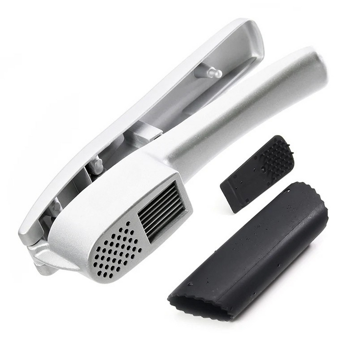 Multifunction Aluminum Garlic Press Set with Silicone Tube Roller | Bowlift