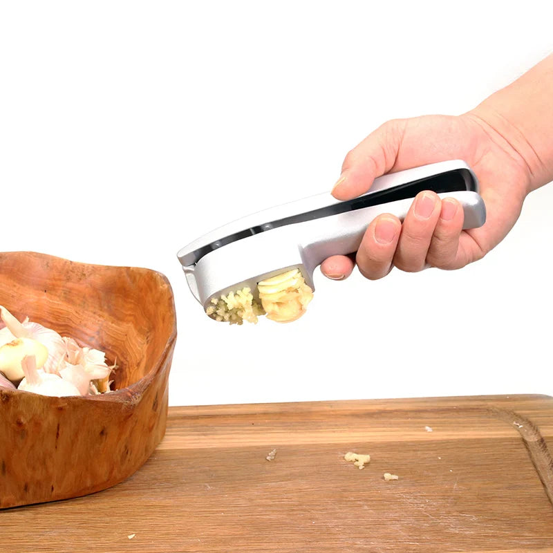 Multifunction Aluminum Garlic Press Set with Silicone Tube Roller | Bowlift