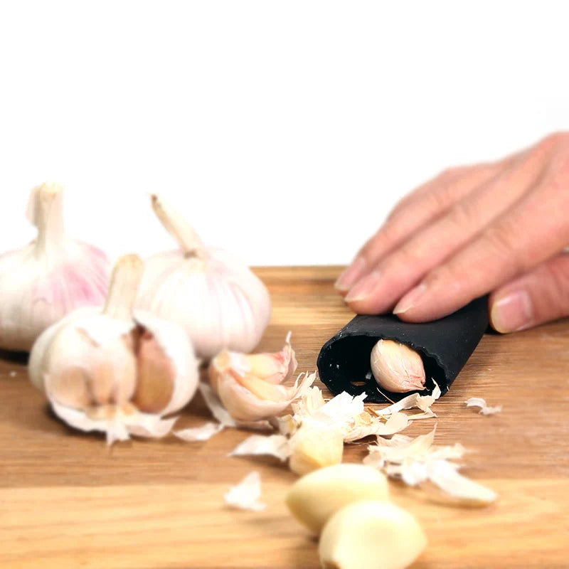 Multifunction Aluminum Garlic Press Set with Silicone Tube Roller | Bowlift
