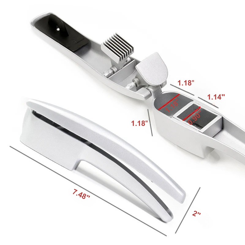 Multifunction Aluminum Garlic Press Set with Silicone Tube Roller | Bowlift