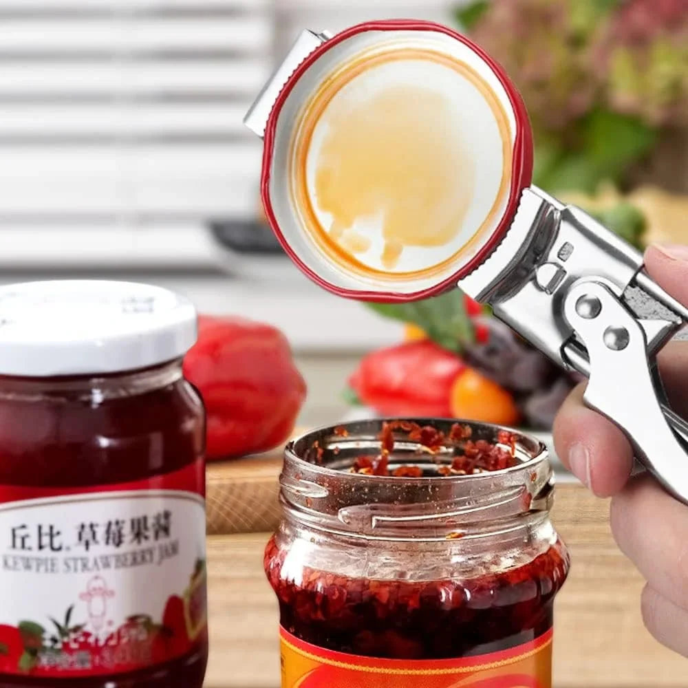 Multifunction Stainless Steel Jar Bottle Opener Manual Kitchen Tool | Bowlift