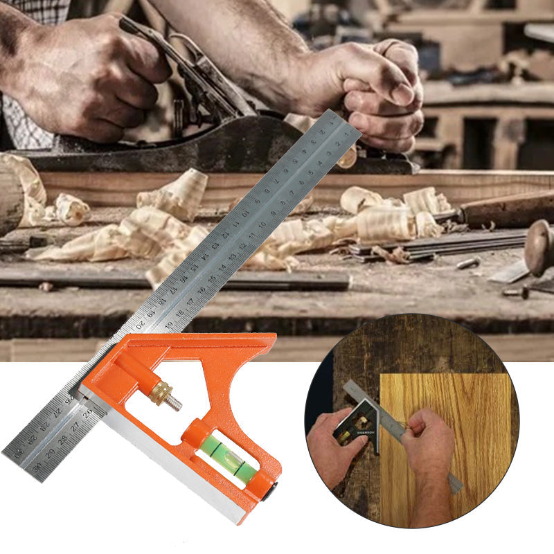 Multifunctional 90-degree and 45-degree angle ruler | Bowlift