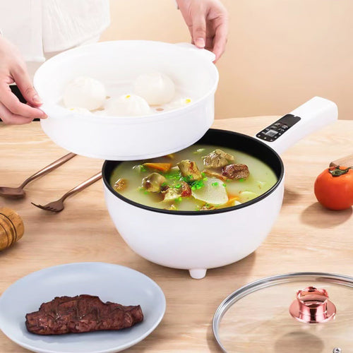 BowLift | Multifunctional Electric Frying Pan with Steamer - CookEase