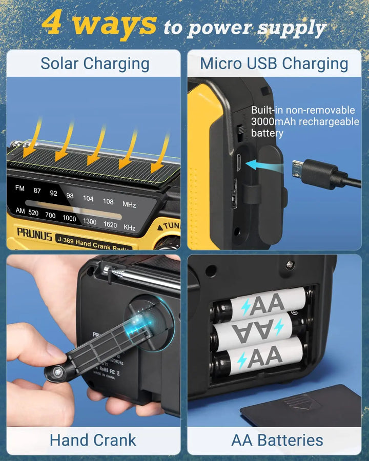 BowLift | Multifunctional Emergency Radio with Charging Options - SafeSignal