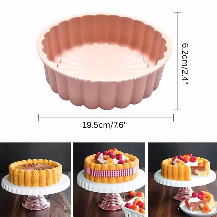 Multifunctional Silicone Cake Mold Reusable Nonstick Round Baking Pan | Bowlift
