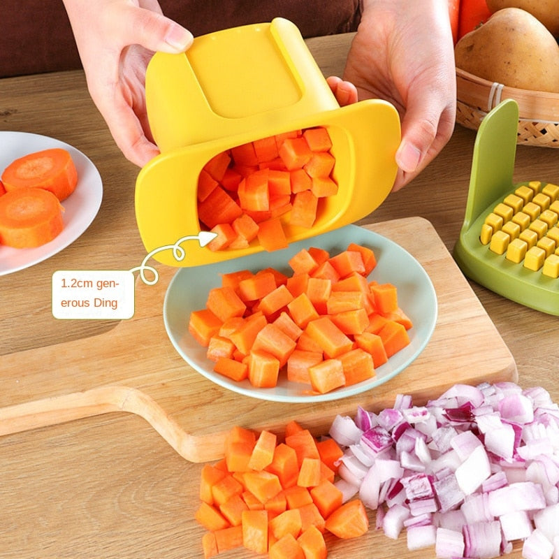 Multifunctional Vegetable Chopper Fries Cutter Hand Pressure Dicer | Bowlift