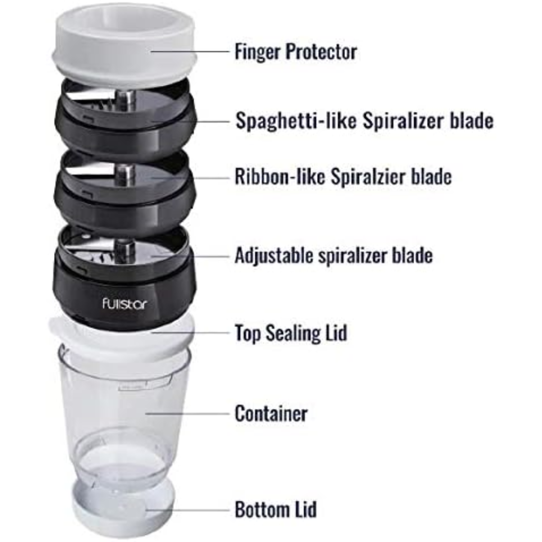 BowLift | Multifunctional Vegetable Spiral Slicer with Stainless Steel Blade