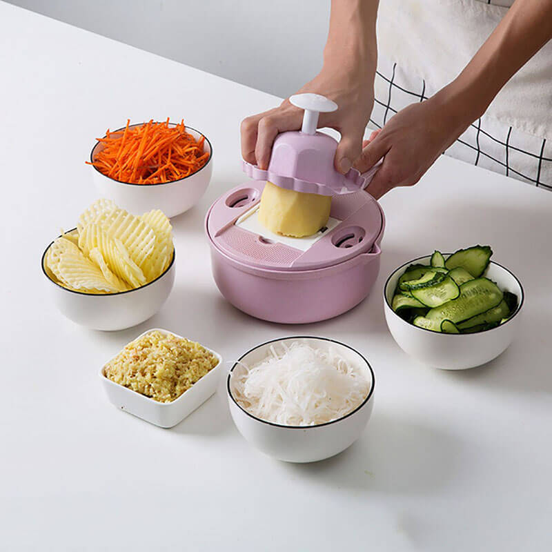 SliceMaster 12-in-1 Vegetable Slicer — Transforms your kitchen into a sparkling clean cooking paradise full of moments of enjoyment | Bowlift