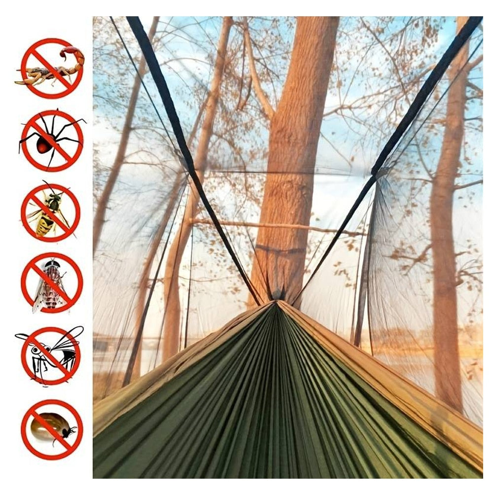 Hammock with mosquito net (available in various colors) | Bowlift