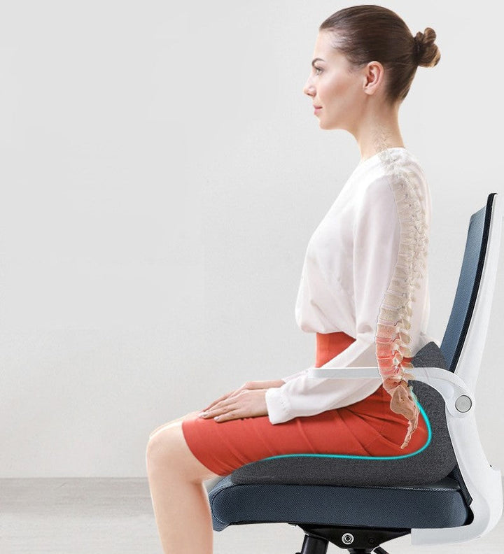 BowLift | DreamRest™ | L Shape Memory Foam Orthopedic Cushion for Back Pain Relief & Comfort Support