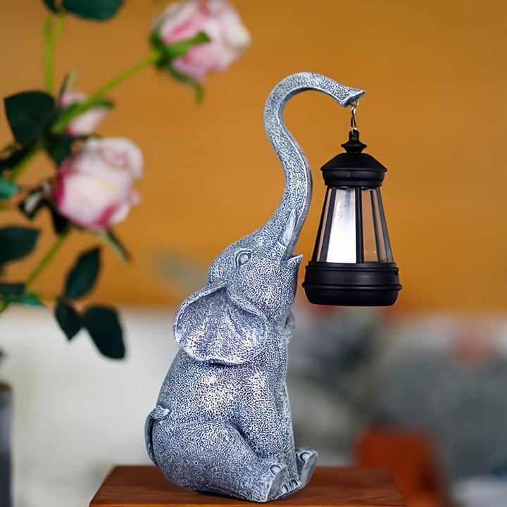BowLift | Elephanta Garden Lamp - Enchanting Elephant Solar Garden Lamp for Atmospheric Evenings