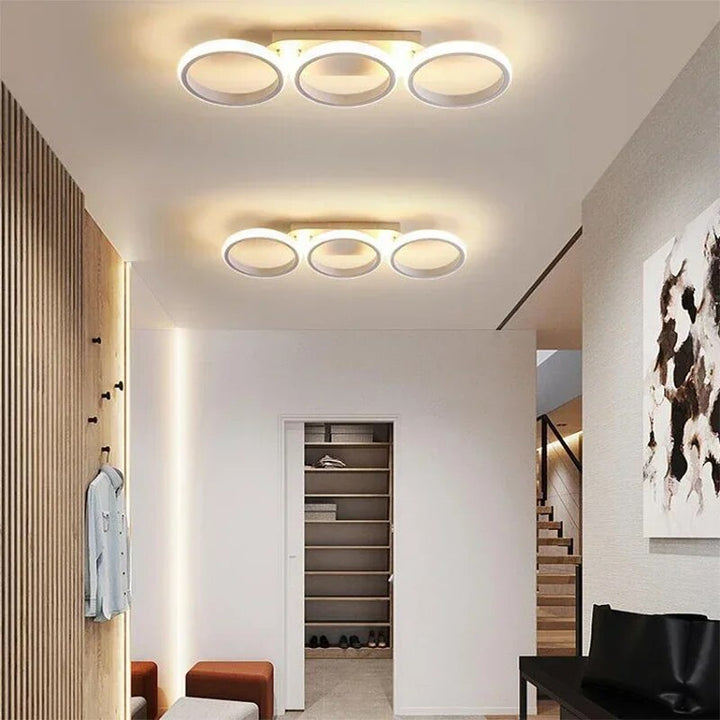 Modern LED Ring Chandelier – Minimalist Ceiling Light for Living Room and Dining Area | Bowlift