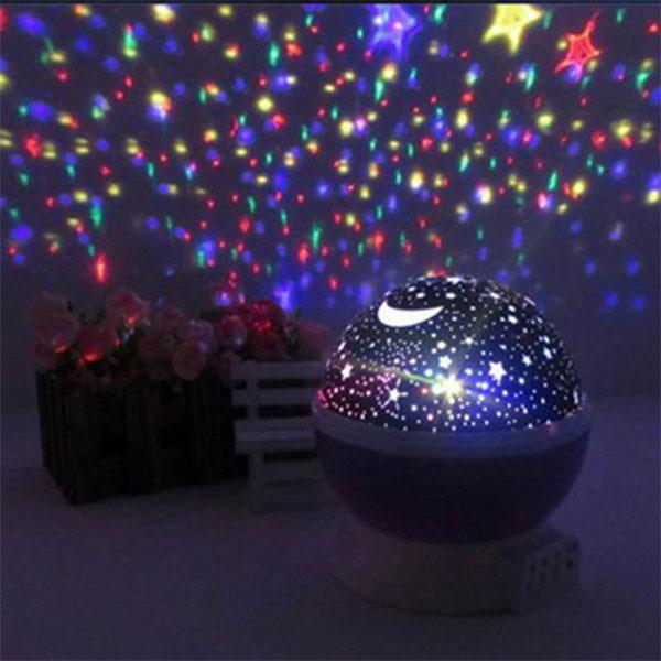 Beautiful night light with starry sky | Bowlift