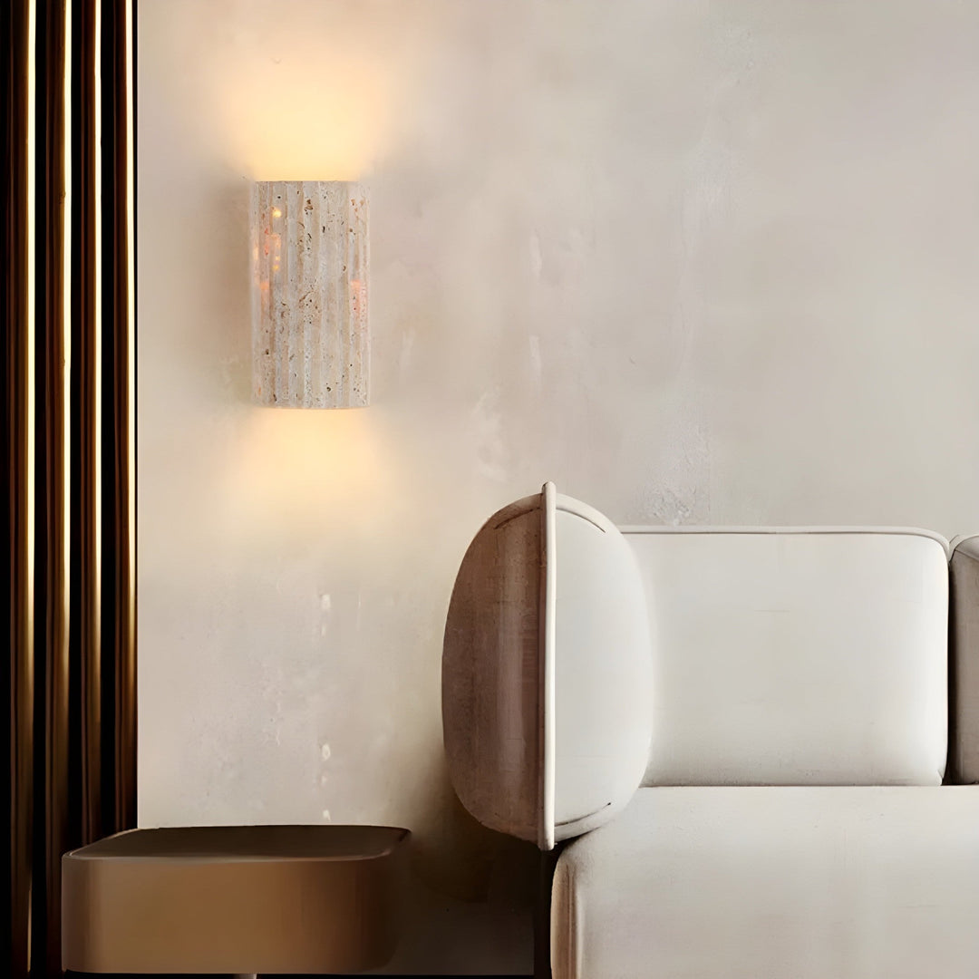 BowLift | Natural Stone Wall Lamp in Elegant Style