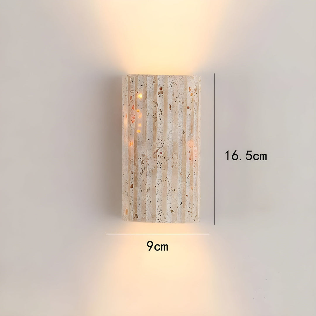 BowLift | Natural Stone Wall Lamp in Elegant Style