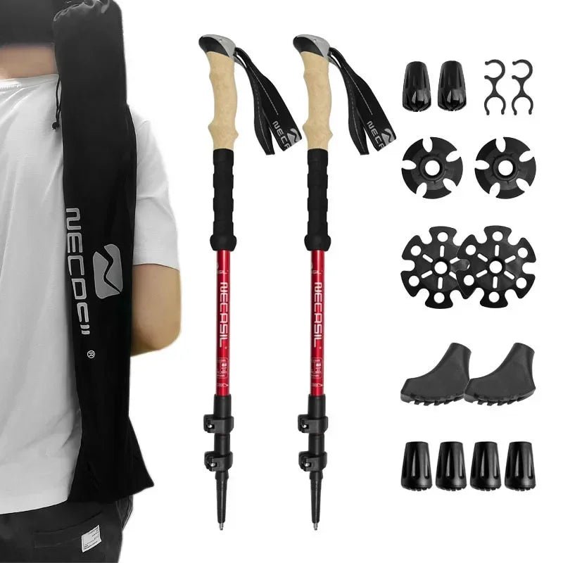 BowLift | NECASIL – Collapsible Trekking Poles for Stable Hiking Support