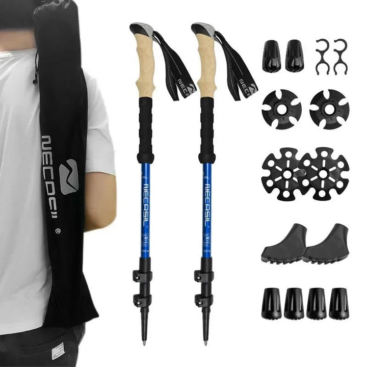 BowLift | NECASIL – Collapsible Trekking Poles for Stable Hiking Support