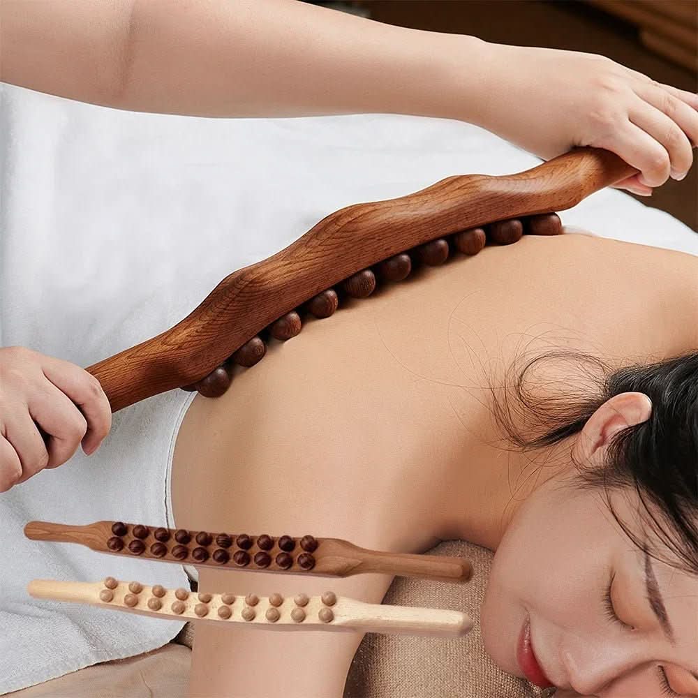 BowLift | Luxury wooden Gua Sha massage stick | Promotes blood circulation & muscle relaxation