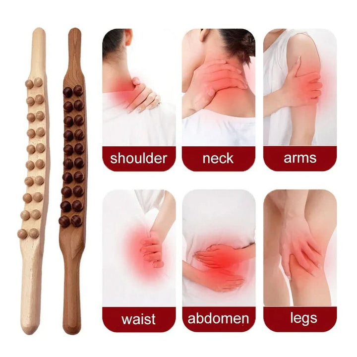 BowLift | Luxury wooden Gua Sha massage stick | Promotes blood circulation & muscle relaxation