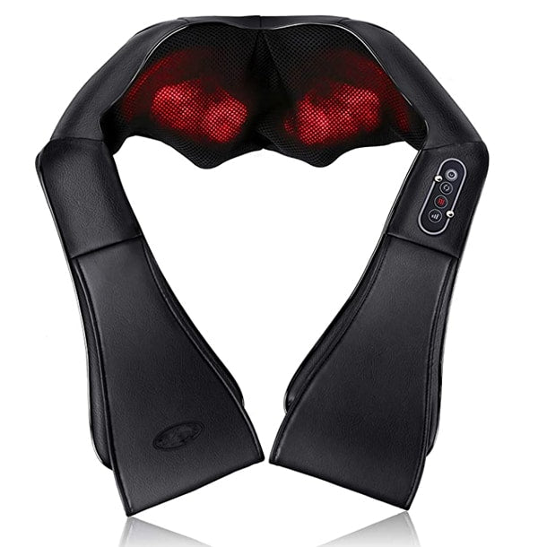 RelaxPro Massage Pillow – Shiatsu Heating Pillow for Neck, Shoulders and Back | Bowlift