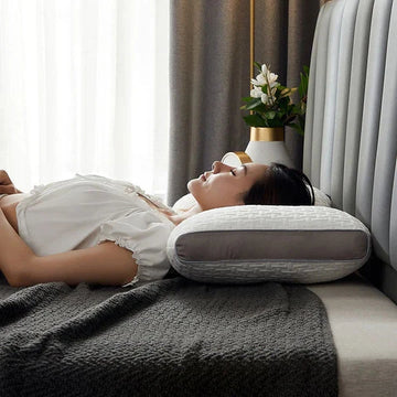 BowLift | Hybrid Pillow For Back & Side Sleepers - Neck & Shoulder Support Pillow