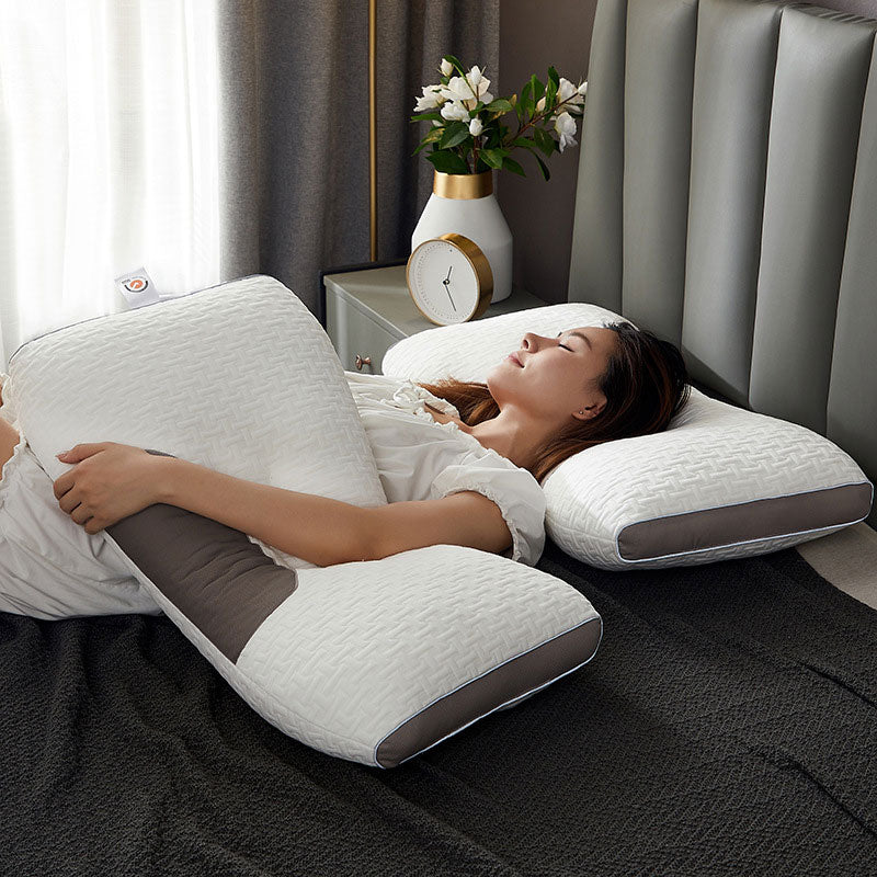 BowLift | Hybrid Pillow for Back and Side Sleepers - Neck and Shoulder Support Pillow