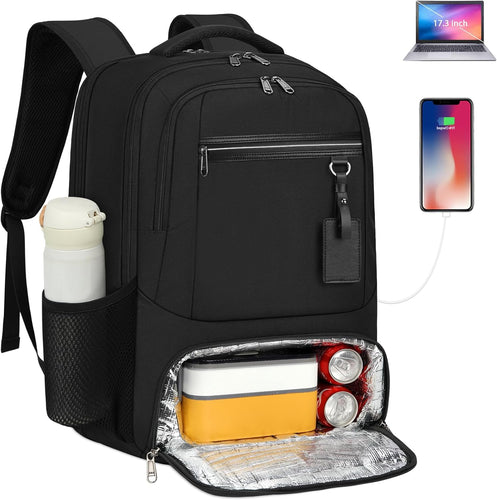 Waterproof Laptop & Lunch Backpack with USB Port – Multi-Compartment Travel Bag | Bowlift