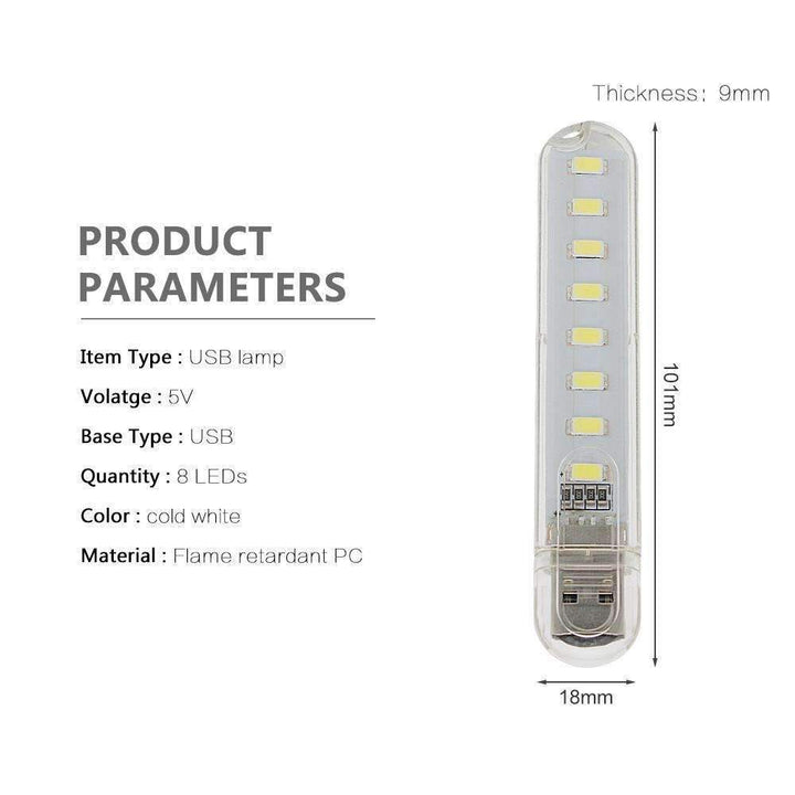 BowLift | Mini USB LED Night Light - Cold White Lamp
