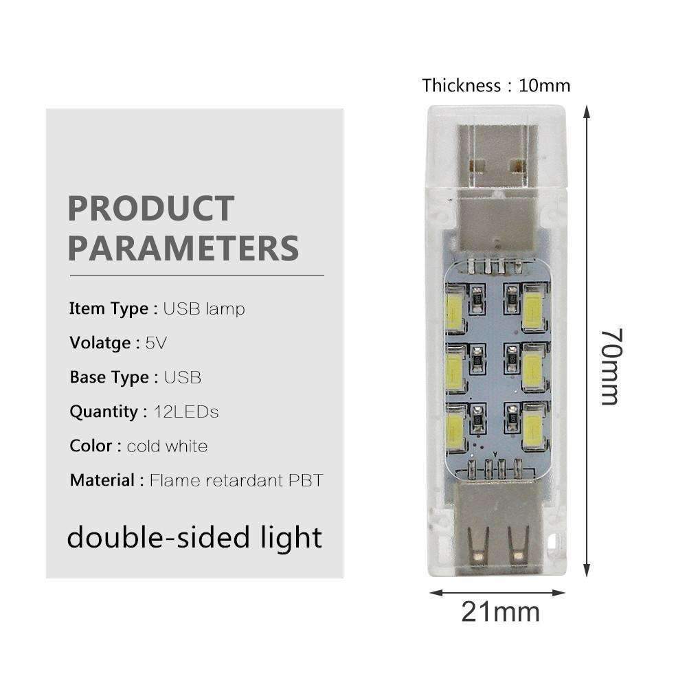 BowLift | Mini USB LED Night Light - Cold White Lamp