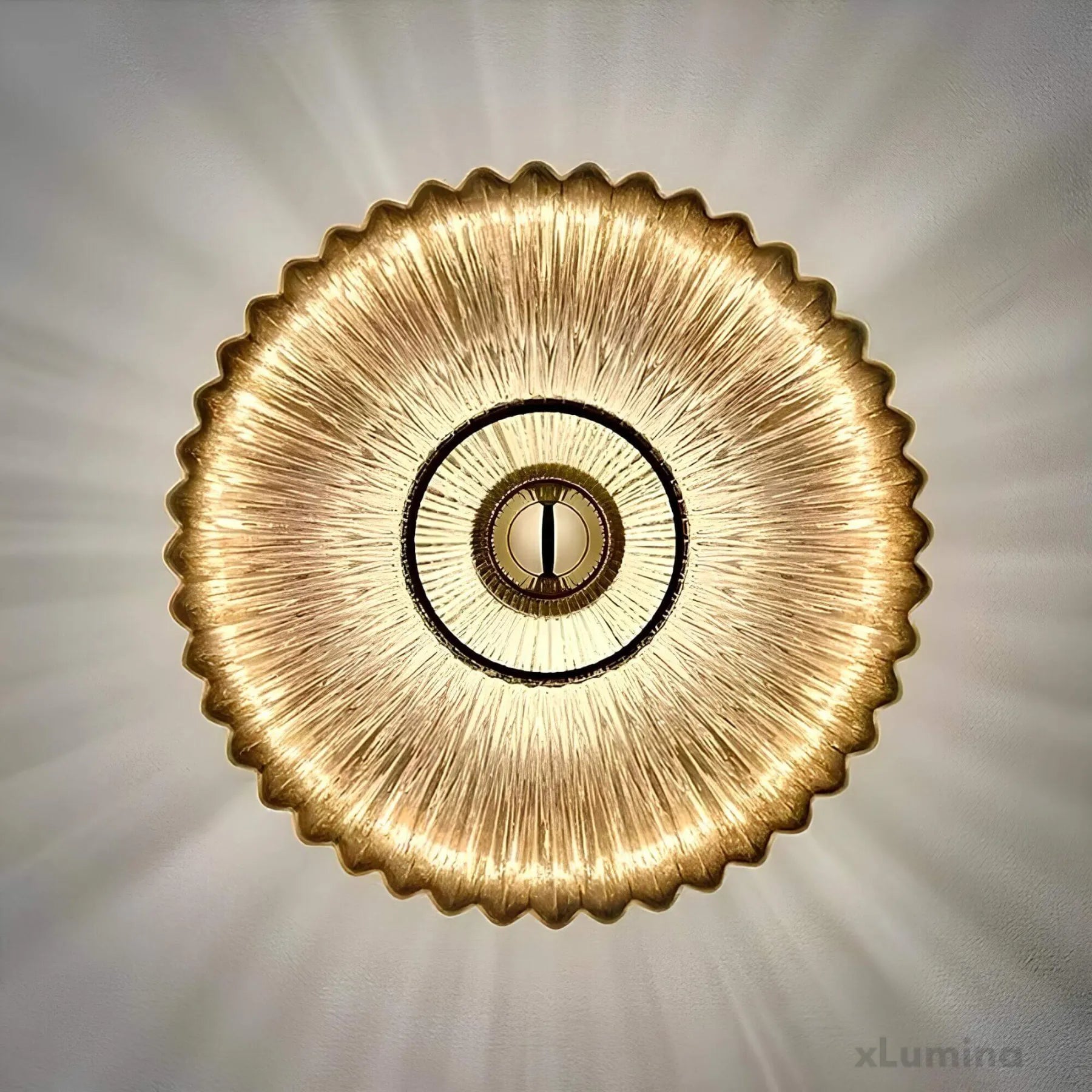 BowLift | – Glass with wavy light wall lamp