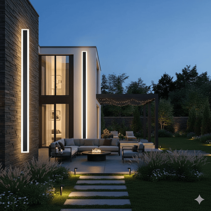BowLift | NOCTARA – Elegant Modern Outdoor Wall Light for Garden & Balcony