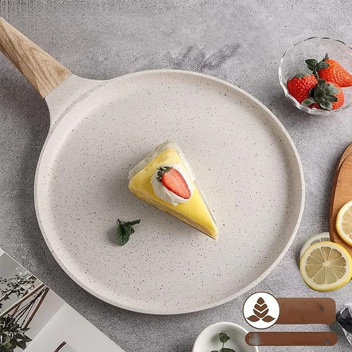 Non-Stick Pancake Pan Ceramic Coated Kitchen Frying Pan Tortilla Pan | Bowlift