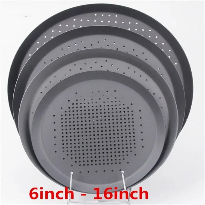 Nonstick Pizza Baking Pan Tray Plate Holder Pizza Screen Pan Metal Net | Bowlift
