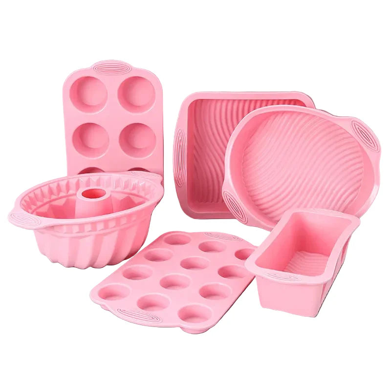 Nonstick Silicone Bakeware Cake Muffin Bread Baking Molds Accessories | Bowlift