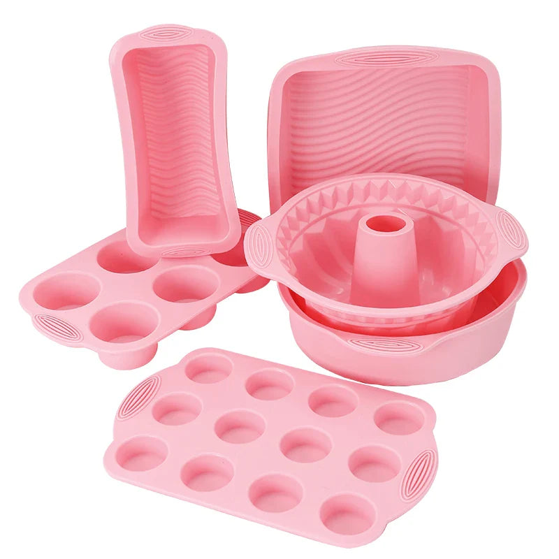 Nonstick Silicone Bakeware Cake Muffin Bread Baking Molds Accessories | Bowlift