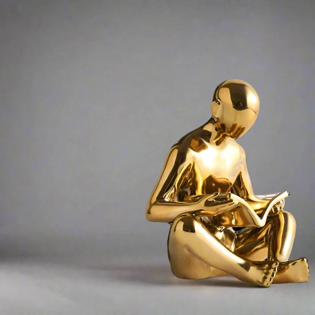 BowLift | Liam - Creative bookend with reading man sculpture