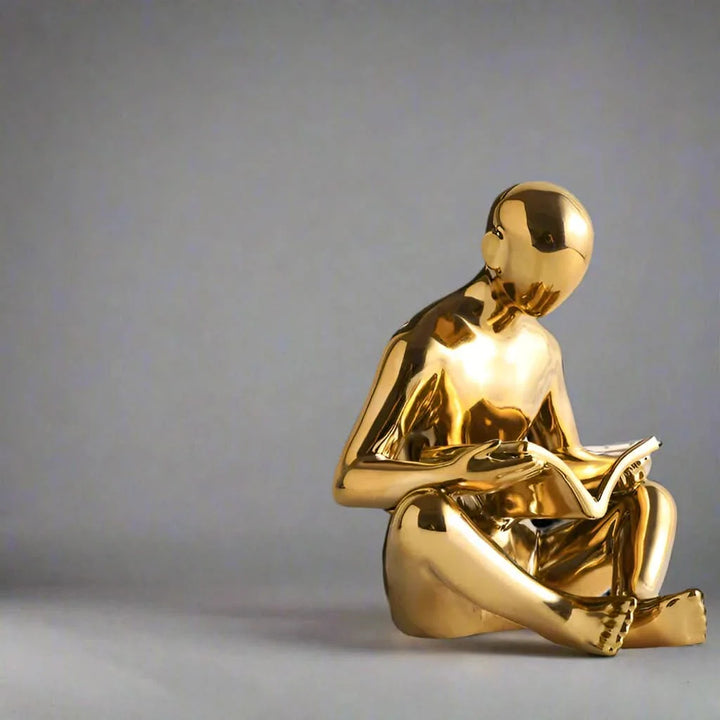 BowLift | Liam - Creative bookend with reading man sculpture
