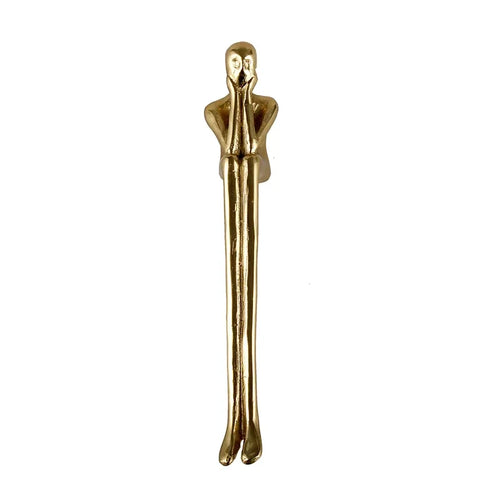 Nordic Brass Cabinet Handle Luxury Modern Wardrobe and Drawer Pull | Bowlift