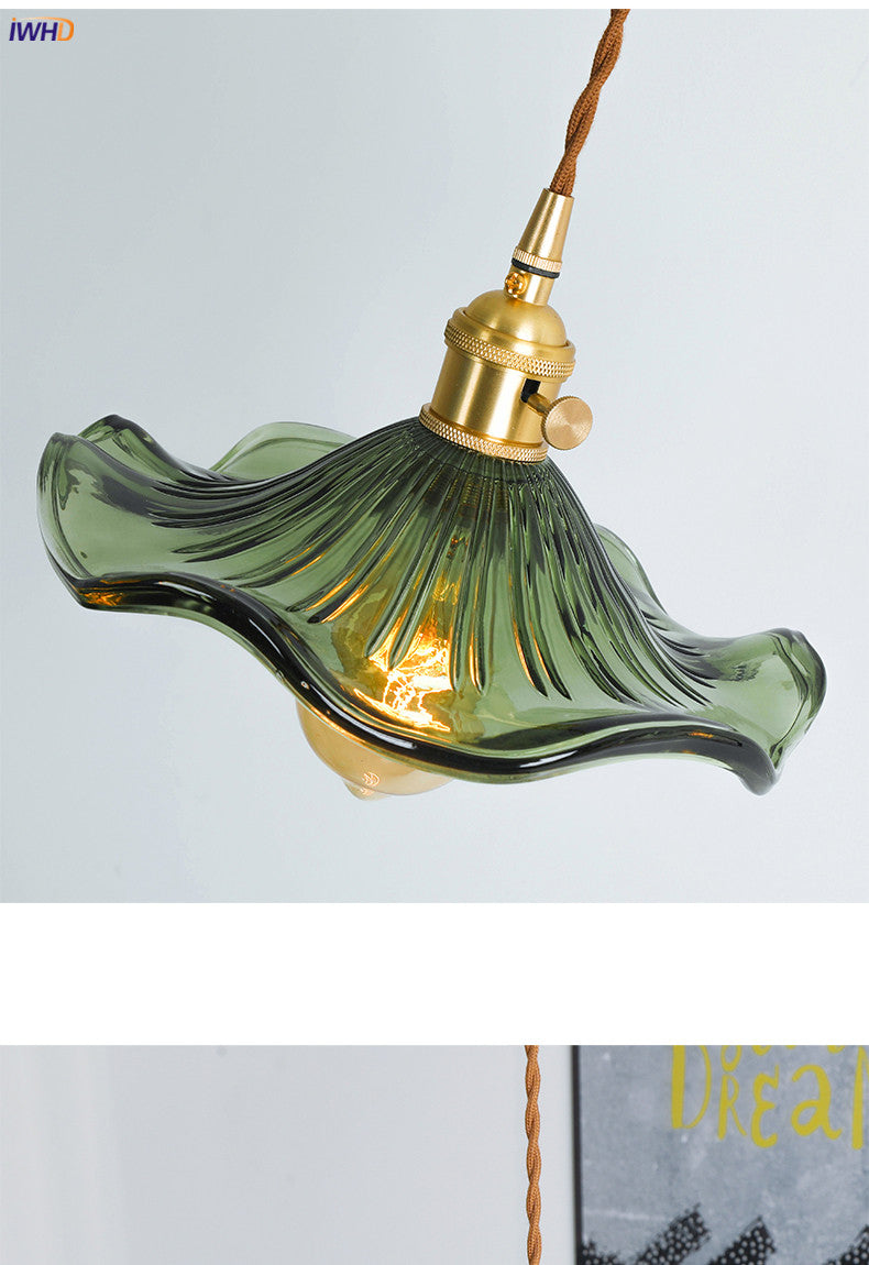 BowLift | NORDIC DESIGN LED HANGING LAMP | COLOURED GLASS & COPPER LIGHTING FOR BEDROOM, LIVING ROOM & BAR