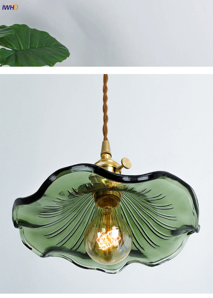 BowLift | NORDIC DESIGN LED HANGING LAMP | COLOURED GLASS & COPPER LIGHTING FOR BEDROOM, LIVING ROOM & BAR
