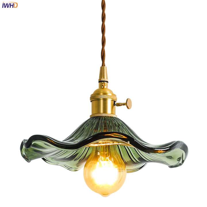 BowLift | NORDIC DESIGN LED HANGING LAMP | COLOURED GLASS & COPPER LIGHTING FOR BEDROOM, LIVING ROOM & BAR