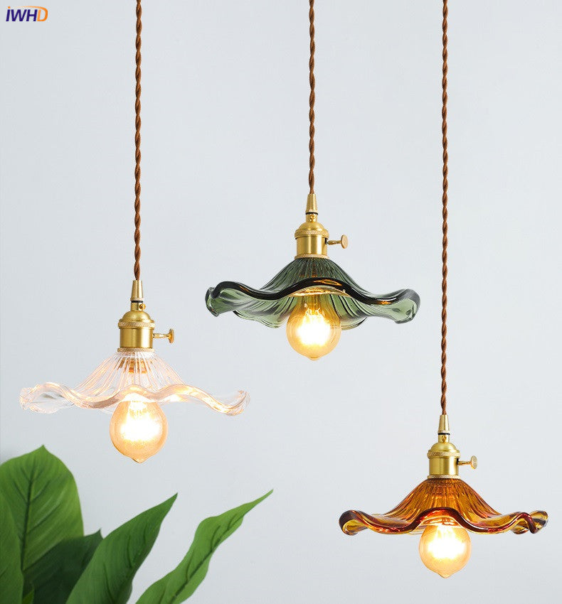 BowLift | NORDIC DESIGN LED HANGING LAMP | COLOURED GLASS & COPPER LIGHTING FOR BEDROOM, LIVING ROOM & BAR