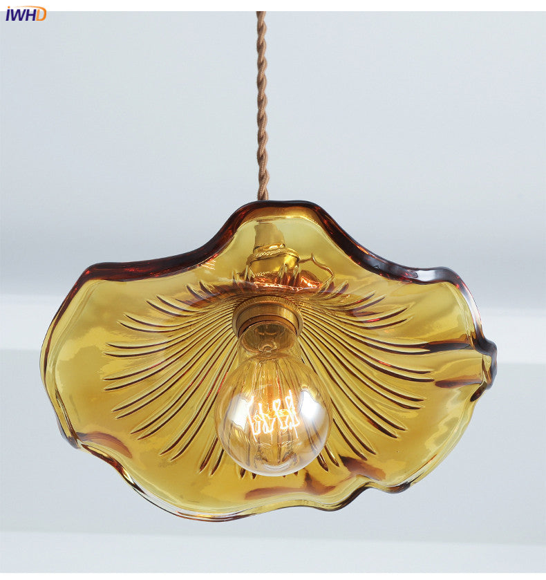 BowLift | NORDIC DESIGN LED HANGING LAMP | COLOURED GLASS & COPPER LIGHTING FOR BEDROOM, LIVING ROOM & BAR