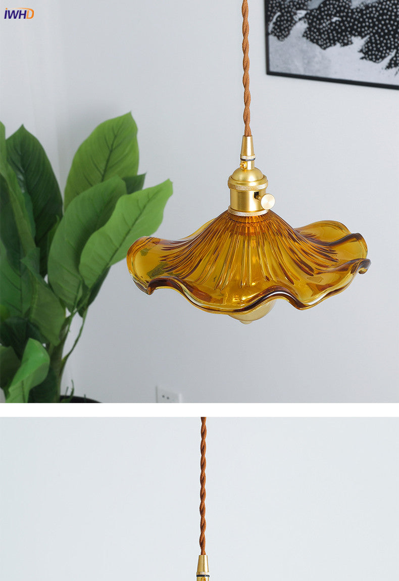 BowLift | NORDIC DESIGN LED HANGING LAMP | COLOURED GLASS & COPPER LIGHTING FOR BEDROOM, LIVING ROOM & BAR