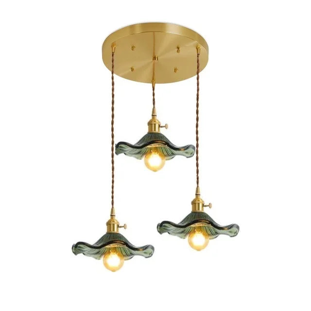 BowLift | NORDIC DESIGN LED HANGING LAMP | COLOURED GLASS & COPPER LIGHTING FOR BEDROOM, LIVING ROOM & BAR