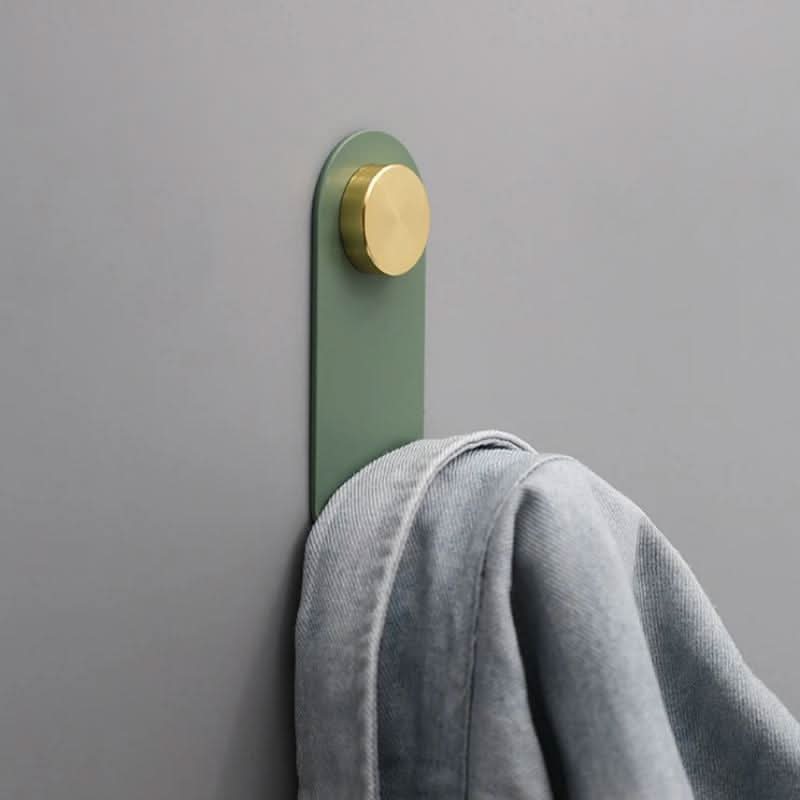 BowLift | Scandinavian Pastel Wall Hook with Oak & Brass