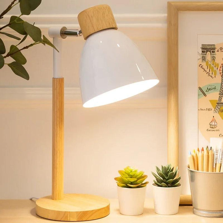 BowLift | Nordic Table Lamp | Wood, Iron